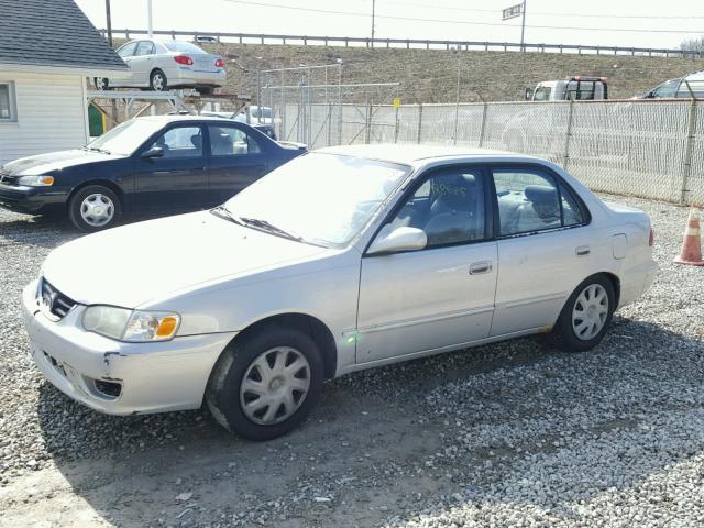 1NXBR12E52Z574453 - 2002 TOYOTA COROLLA CE SILVER photo 2