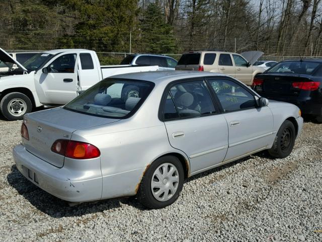 1NXBR12E52Z574453 - 2002 TOYOTA COROLLA CE SILVER photo 4