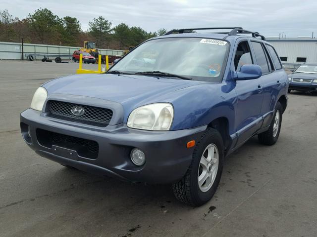 KM8SC73D53U503314 - 2003 HYUNDAI SANTA FE G BLUE photo 2