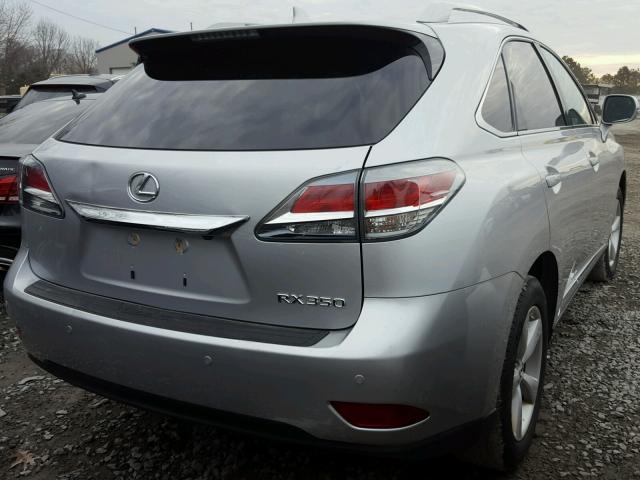 2T2ZK1BA5FC179076 - 2015 LEXUS RX 350 SILVER photo 4