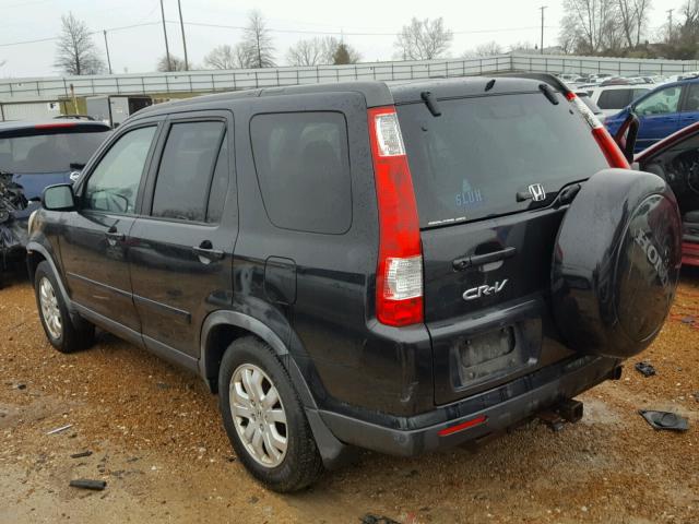 JHLRD78926C013835 - 2006 HONDA CR-V SE BLACK photo 3