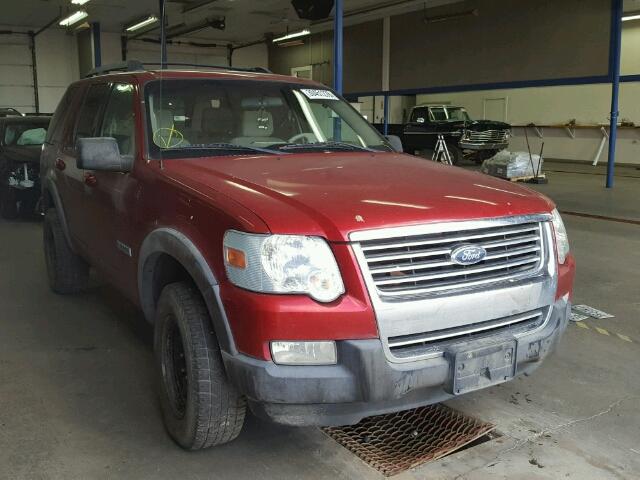 1FMEU73E77UA98503 - 2007 FORD EXPLORER X RED photo 1