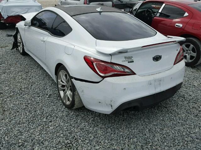 KMHHU6KJ0EU113975 - 2014 HYUNDAI GENESIS CO WHITE photo 3