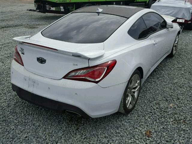 KMHHU6KJ0EU113975 - 2014 HYUNDAI GENESIS CO WHITE photo 4