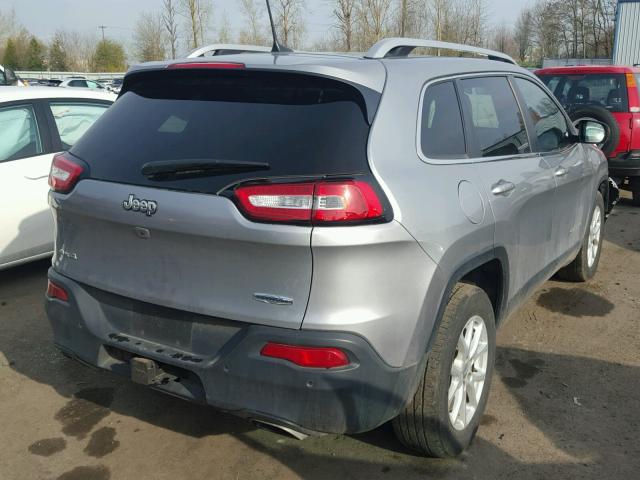 1C4PJMCS1HW625726 - 2017 JEEP CHEROKEE L SILVER photo 4