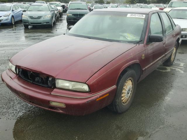 2G4WB52K6T1461305 - 1996 BUICK REGAL CUST BURGUNDY photo 2