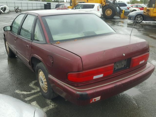 2G4WB52K6T1461305 - 1996 BUICK REGAL CUST BURGUNDY photo 3