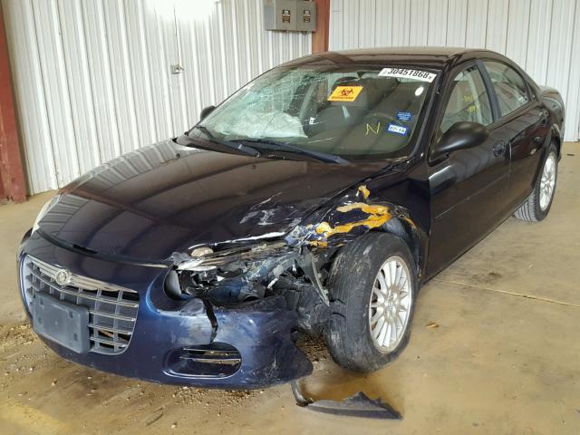 1C3EL46X35N679012 - 2005 CHRYSLER SEBRING BLUE photo 2