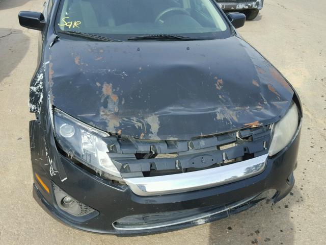 3FAHP0HG2CR342642 - 2012 FORD FUSION SE BLACK photo 9