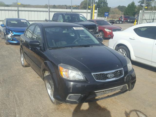 KNADH4A34A6680149 - 2010 KIA RIO LX BLACK photo 1