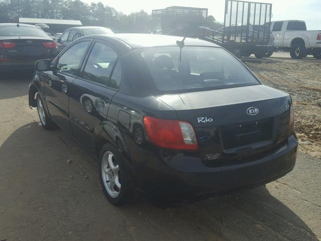 KNADH4A34A6680149 - 2010 KIA RIO LX Սև լուսանկար 3