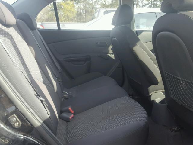 KNADH4A34A6680149 - 2010 KIA RIO LX Սև լուսանկար 6