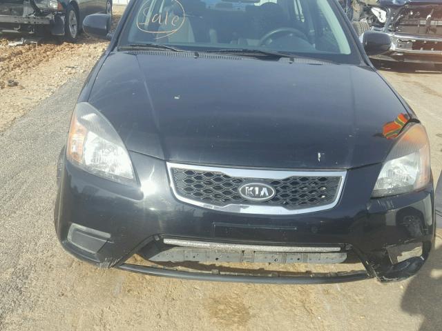 KNADH4A34A6680149 - 2010 KIA RIO LX BLACK photo 9