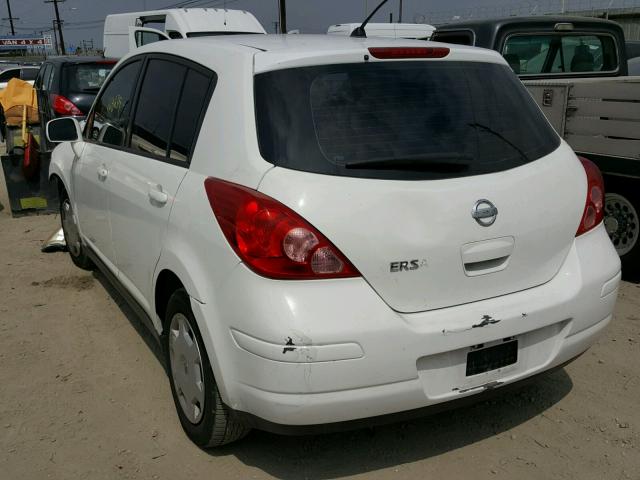 3N1BC13E48L389451 - 2008 NISSAN VERSA S WHITE photo 3