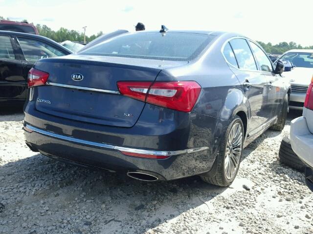 KNALN4D73F5190432 - 2015 KIA CADENZA PR BLUE photo 4