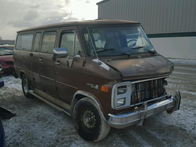 1G5EG25L3G7501537 - 1986 GMC RALLY WAGO BROWN photo 1