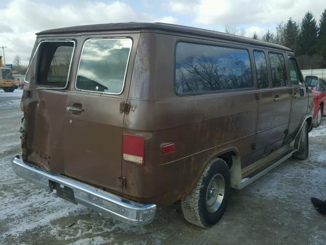 1G5EG25L3G7501537 - 1986 GMC RALLY WAGO BROWN photo 4