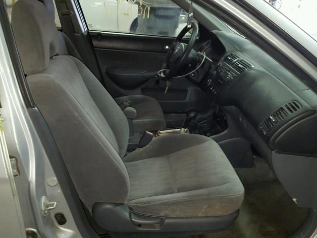 2HGES26774H631282 - 2004 HONDA CIVIC EX SILVER photo 5