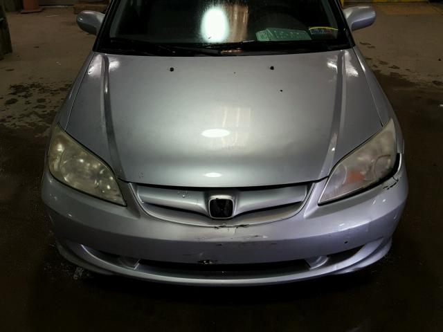 2HGES26774H631282 - 2004 HONDA CIVIC EX SILVER photo 7