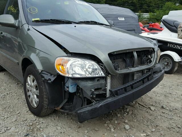 KNDUP131656653072 - 2005 KIA SEDONA EX GRAY photo 9