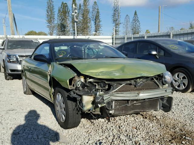 1C3EL45X46N111273 - 2006 CHRYSLER SEBRING GREEN photo 1