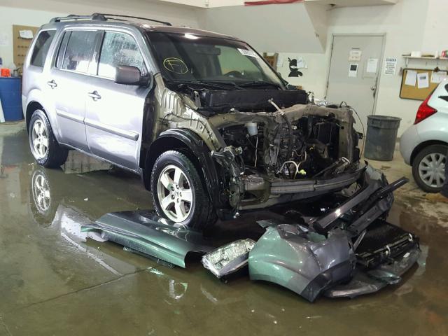 5FNYF4H60BB037409 - 2011 HONDA PILOT EXL GRAY photo 1