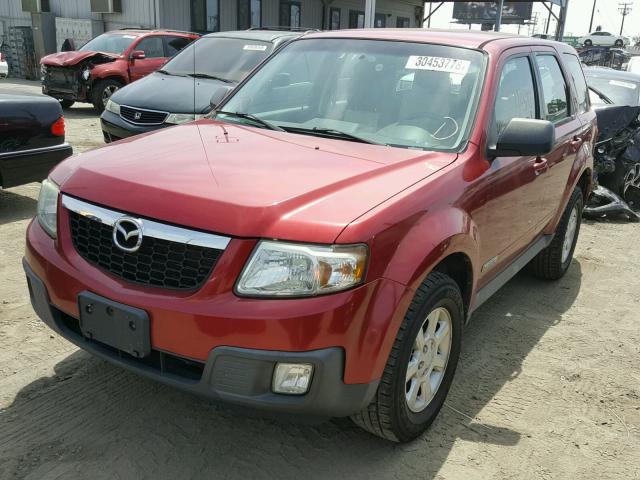 4F2CZ02Z18KM10790 - 2008 MAZDA TRIBUTE I RED photo 2