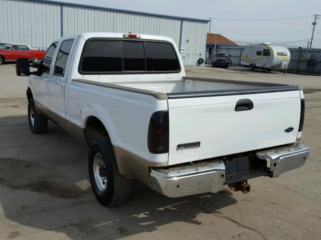 1FTNW21P83EB65975 - 2003 FORD F250 SUPER WHITE photo 3