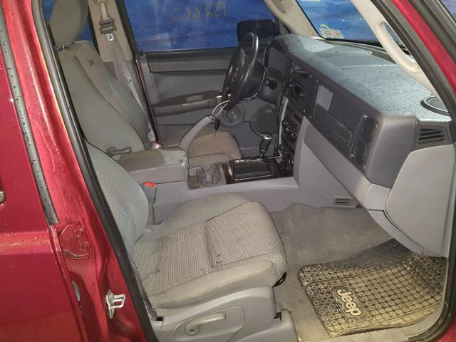 1J8HG48K87C669016 - 2007 JEEP COMMANDER RED photo 5