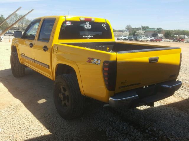 1GTDT136558246081 - 2005 GMC CANYON YELLOW photo 3