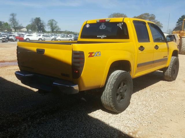 1GTDT136558246081 - 2005 GMC CANYON YELLOW photo 4