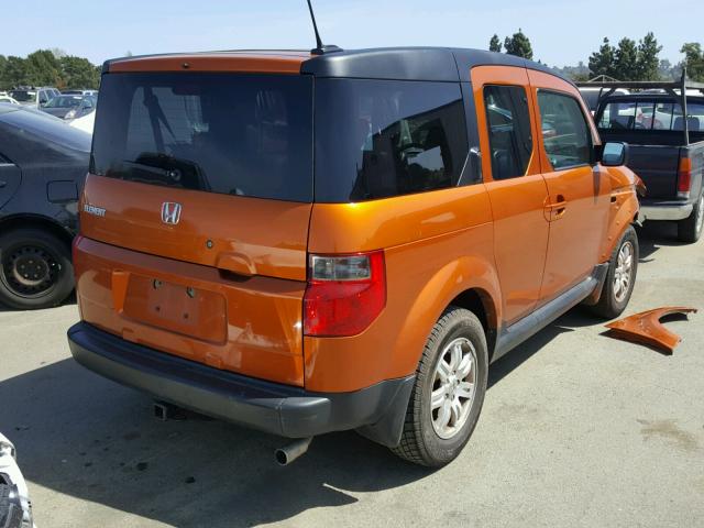 5J6YH28726L009888 - 2006 HONDA ELEMENT EX ORANGE photo 4