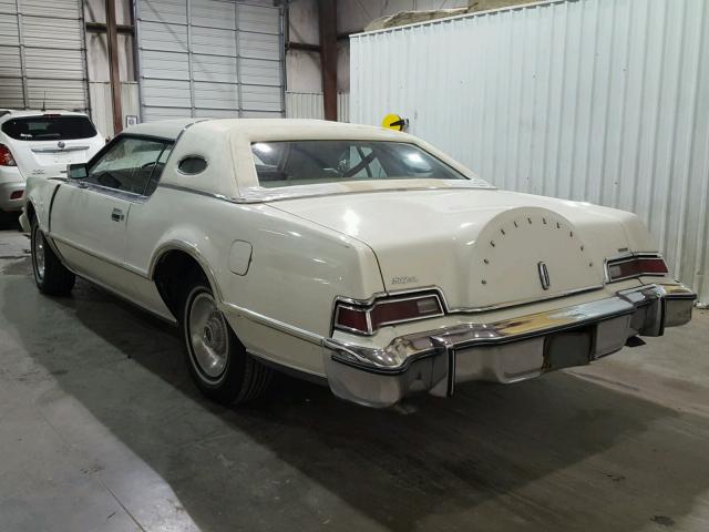 5Y89A880292 - 1975 LINCOLN MARK IV WHITE photo 3