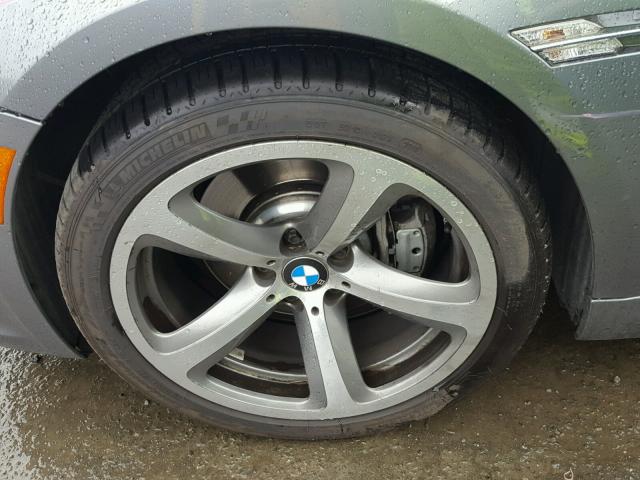 WBAEA5C50ACV93038 - 2010 BMW 650 I GRAY photo 9