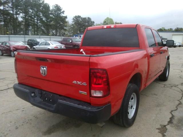 1C6RR7KG1ES424841 - 2014 RAM 1500 ST RED photo 4