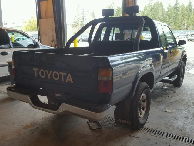 JT4RN13P1M6027220 - 1991 TOYOTA PICKUP 1/2 BLUE photo 4