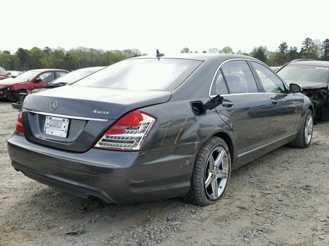 WDDNG86XX7A111363 - 2007 MERCEDES-BENZ S 550 4MAT GRAY photo 4