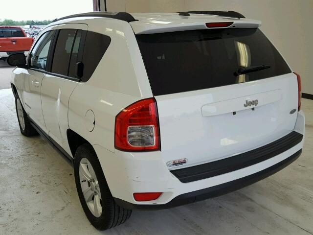 1J4NT1FB4BD290308 - 2011 JEEP COMPASS SP WHITE photo 3