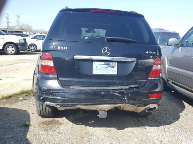 4JGBB8GB6AA581973 - 2010 MERCEDES-BENZ ML 350 4MA BLACK photo 9