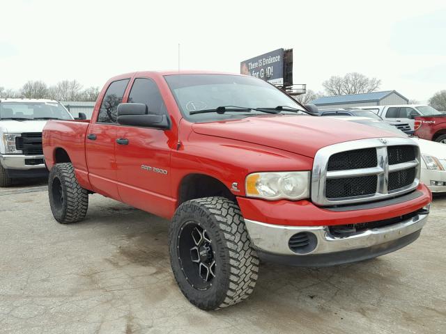 3D7KU28C84G239052 - 2004 DODGE RAM 2500 S RED photo 1