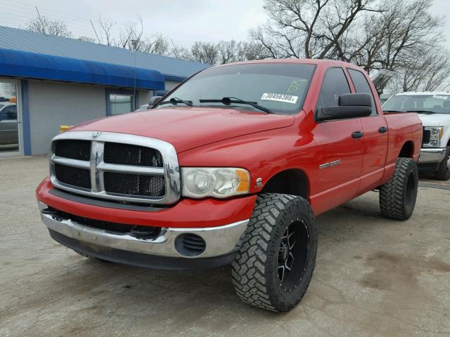 3D7KU28C84G239052 - 2004 DODGE RAM 2500 S RED photo 2