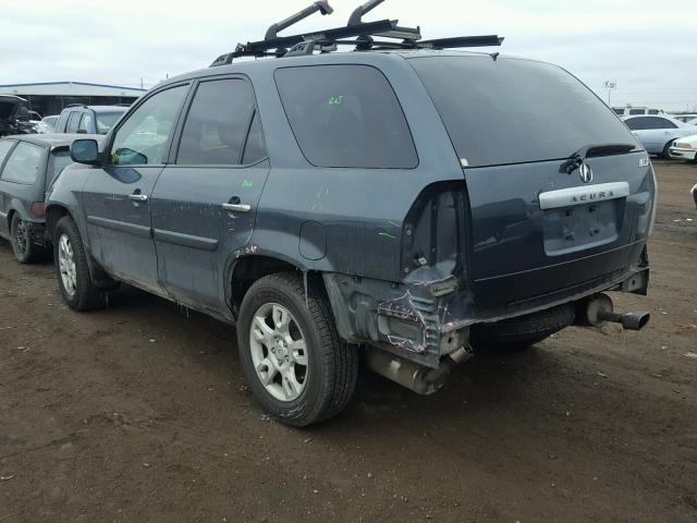 2HNYD18645H542575 - 2005 ACURA MDX TOURIN GRAY photo 3