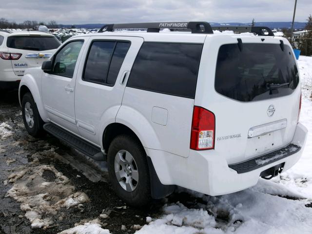 5N1AR18W27C637968 - 2007 NISSAN PATHFINDER WHITE photo 3