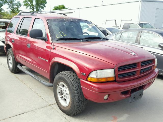 1B4HS28Z4YF118814 - 2000 DODGE DURANGO RED photo 1