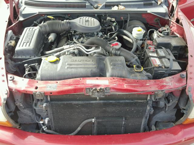 1B4HS28Z4YF118814 - 2000 DODGE DURANGO RED photo 7