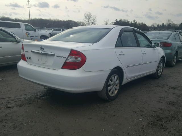 4T1BE30K54U282143 - 2004 TOYOTA CAMRY LE WHITE photo 4