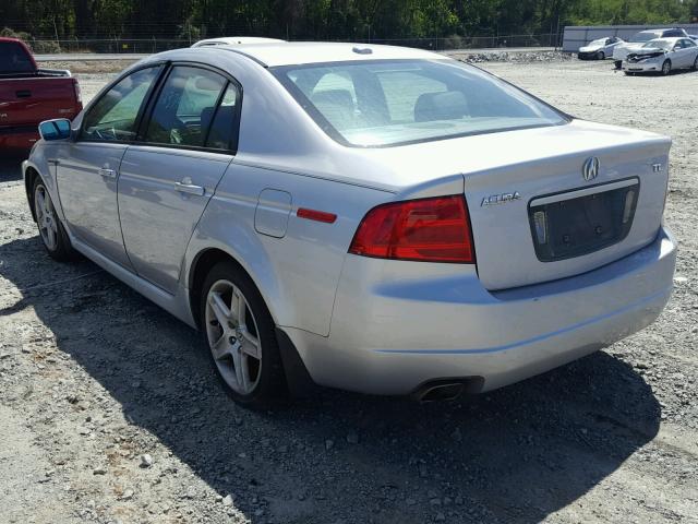 19UUA66255A017552 - 2005 ACURA TL SILVER photo 3