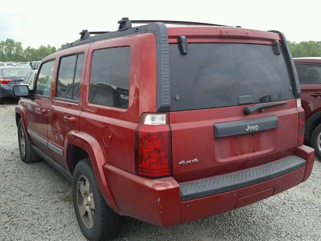 1J4RG4GK4AC109962 - 2010 JEEP COMMANDER RED photo 3