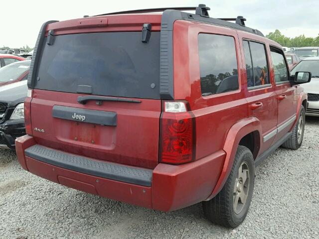 1J4RG4GK4AC109962 - 2010 JEEP COMMANDER RED photo 4