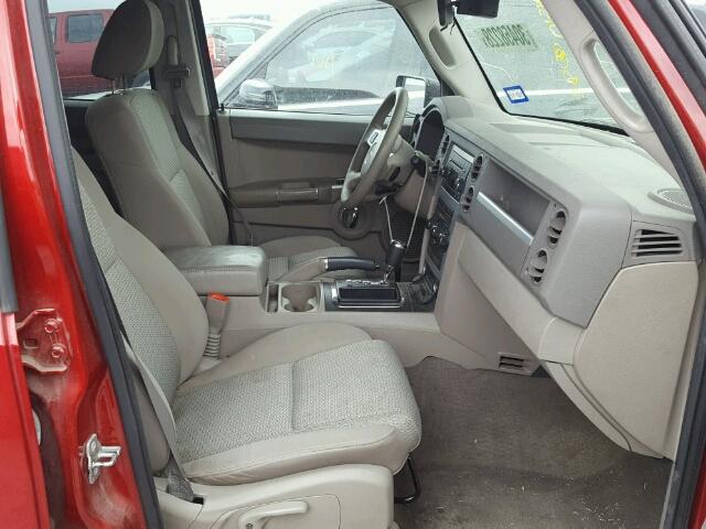 1J4RG4GK4AC109962 - 2010 JEEP COMMANDER RED photo 5